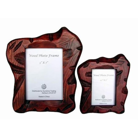 Sunshine Trading Sunshine Trading ST-08-5 Handmade Wood Photo Frame - 3.5 x 5 Inch ST-08-5